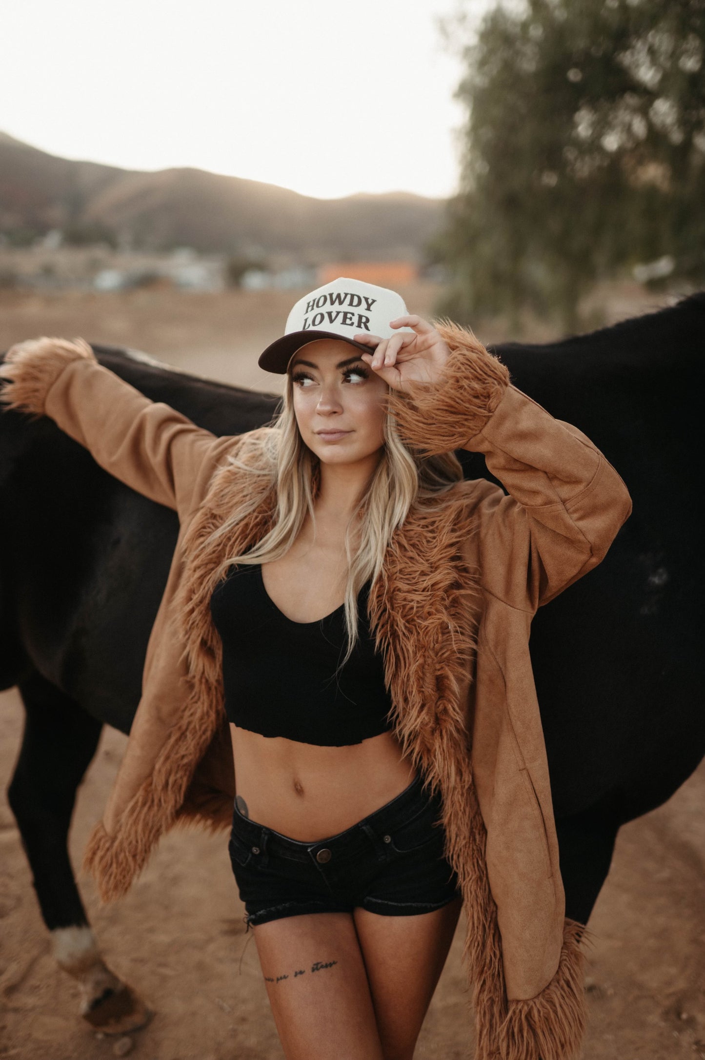 Howdy Lover in Brown & Cream