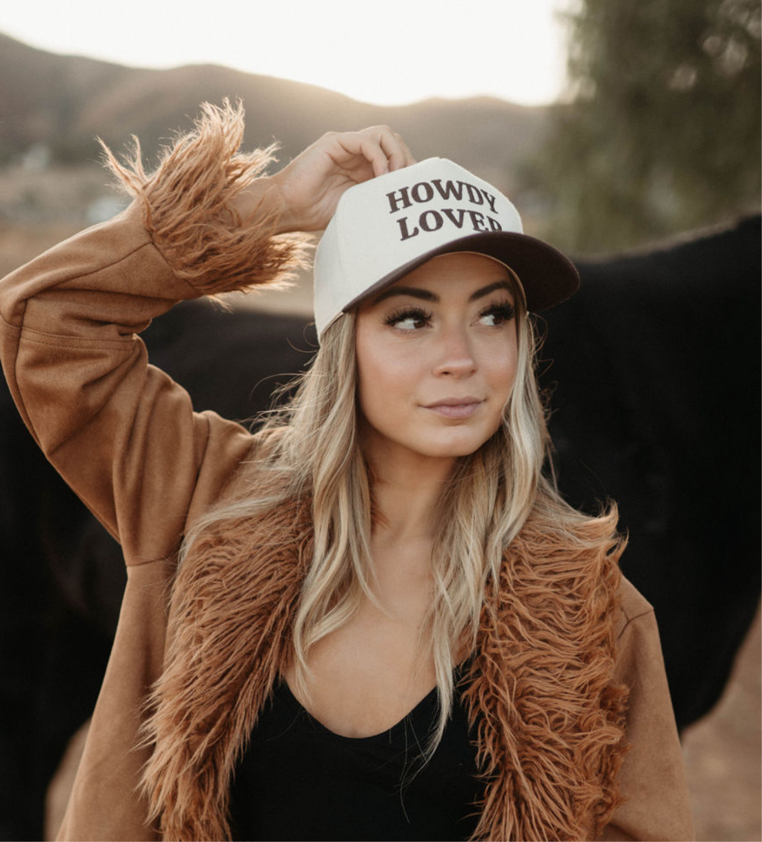 Howdy Lover in Brown & Cream