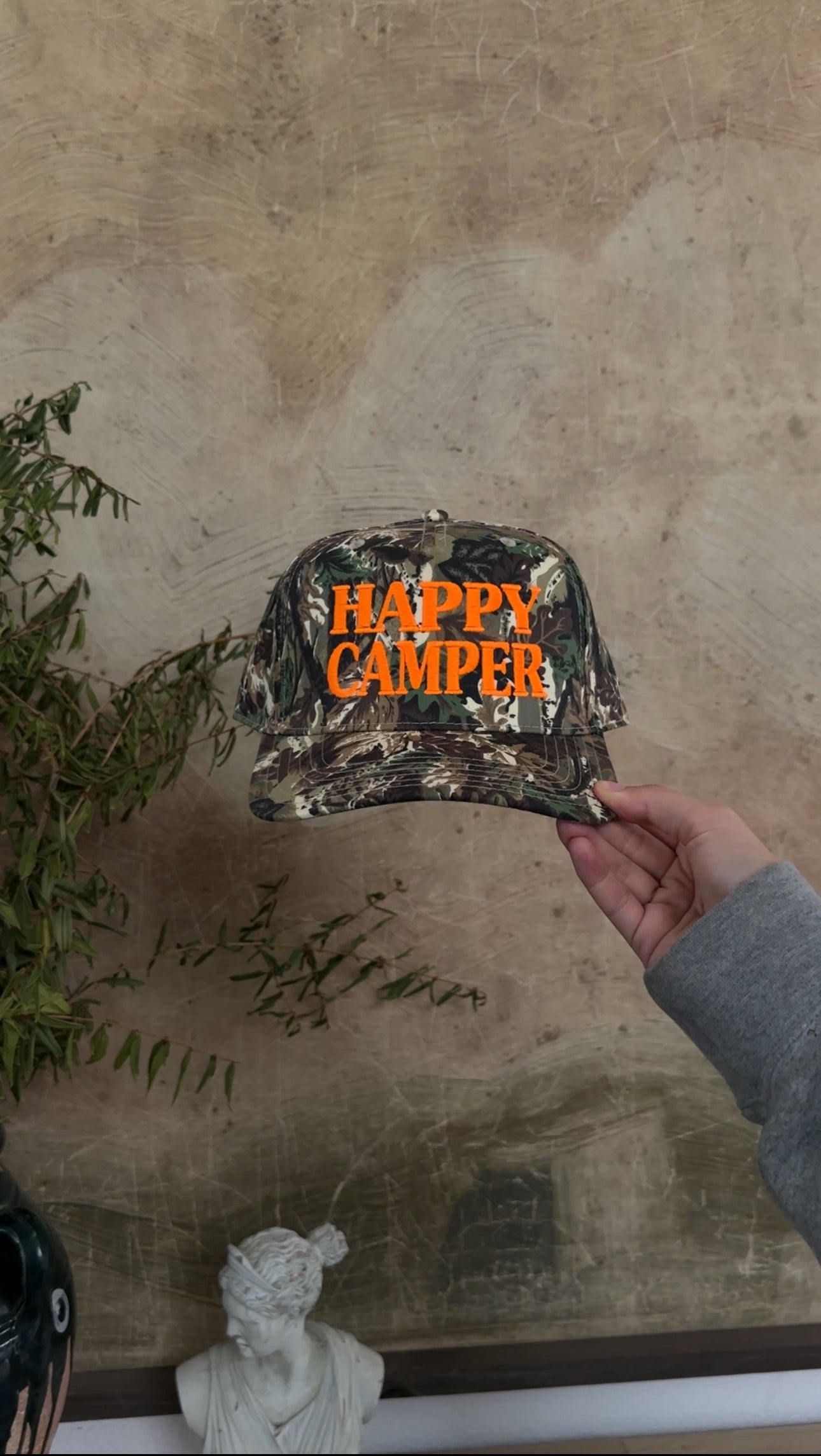 Camo & Neon Happy Camper
