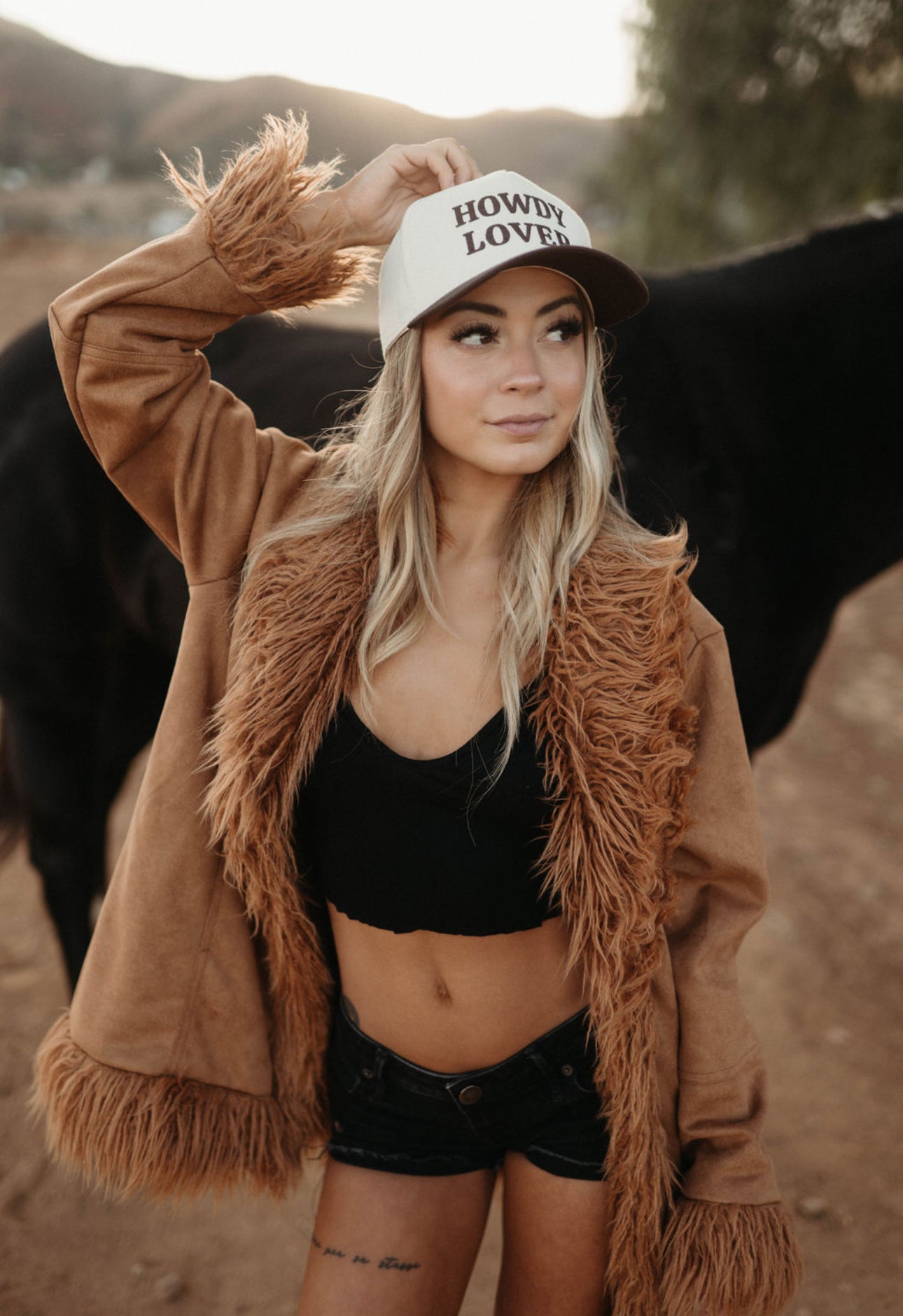 Howdy Lover in Brown & Cream