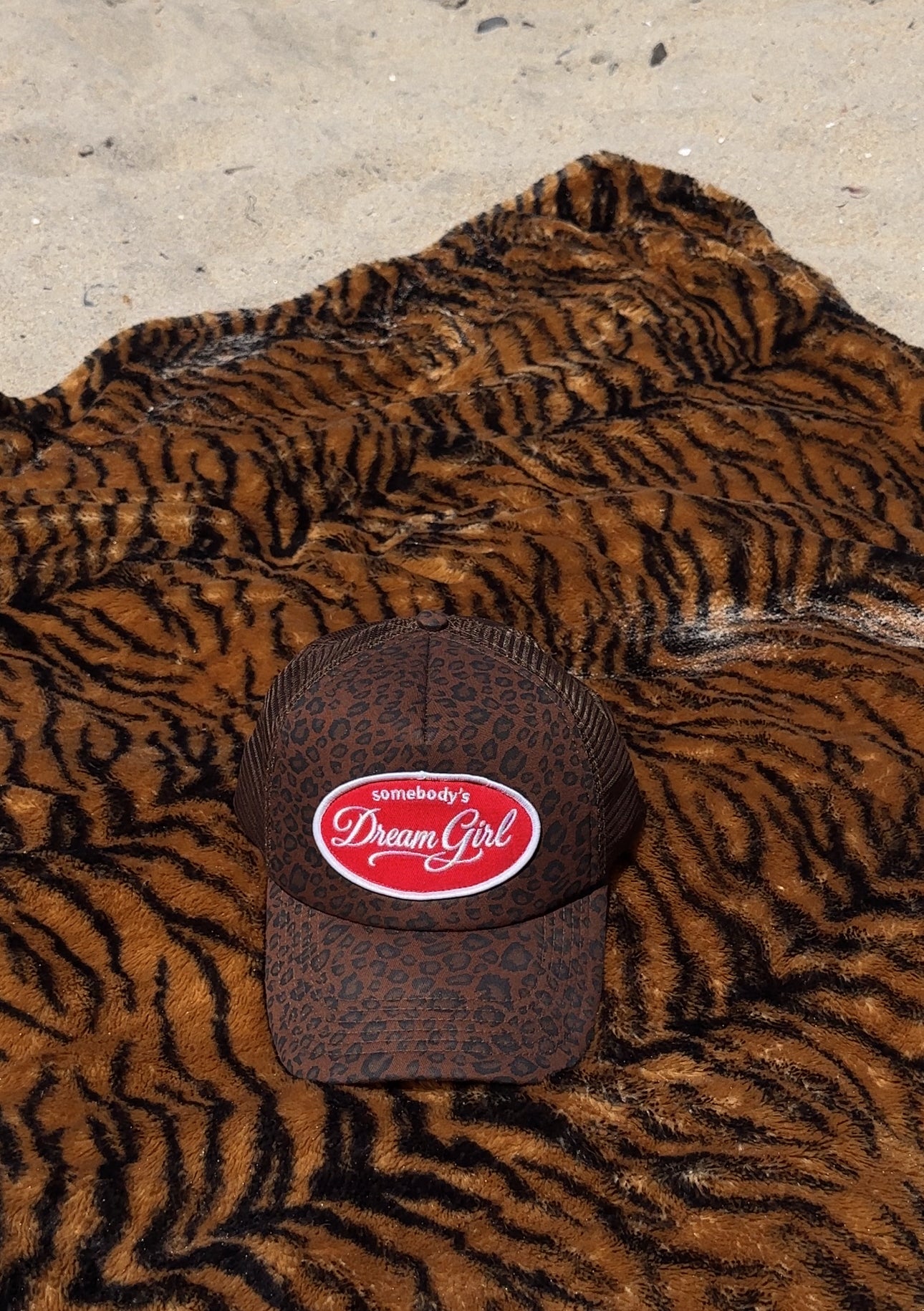Somebody’s Dream Girl Leopard Trucker hat