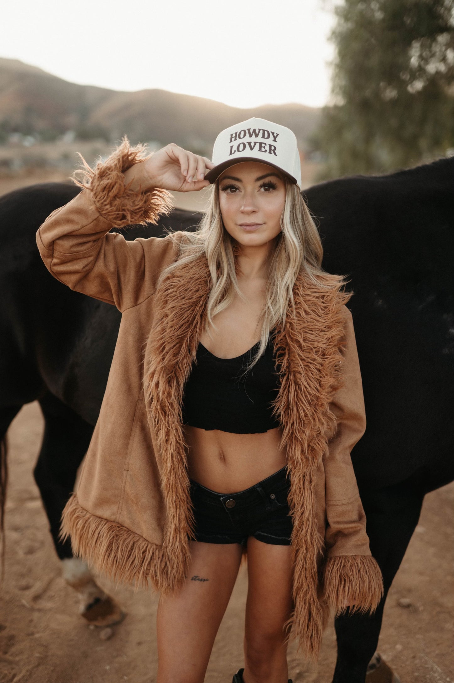 Howdy Lover in Brown & Cream