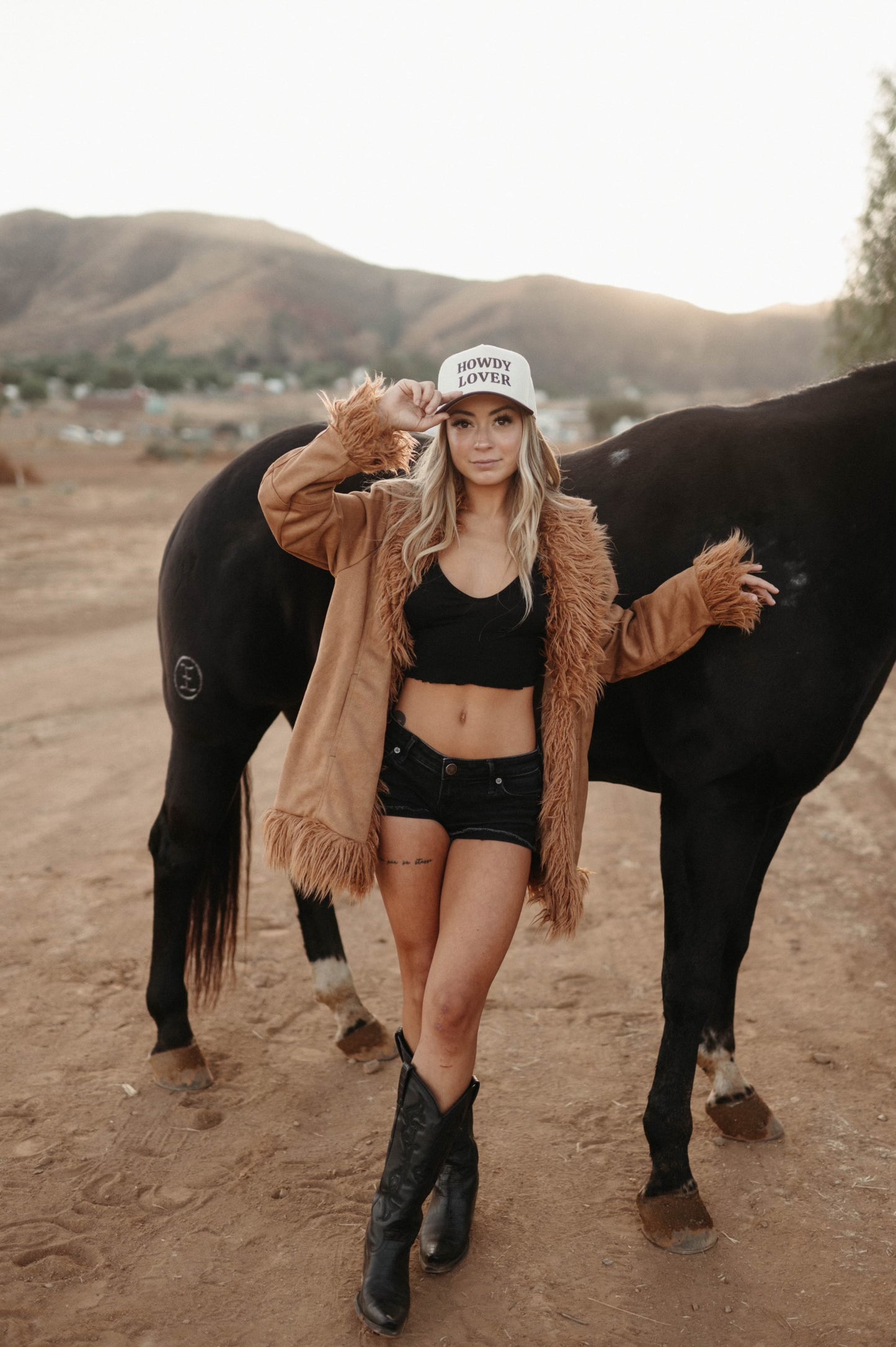 Howdy Lover in Brown & Cream