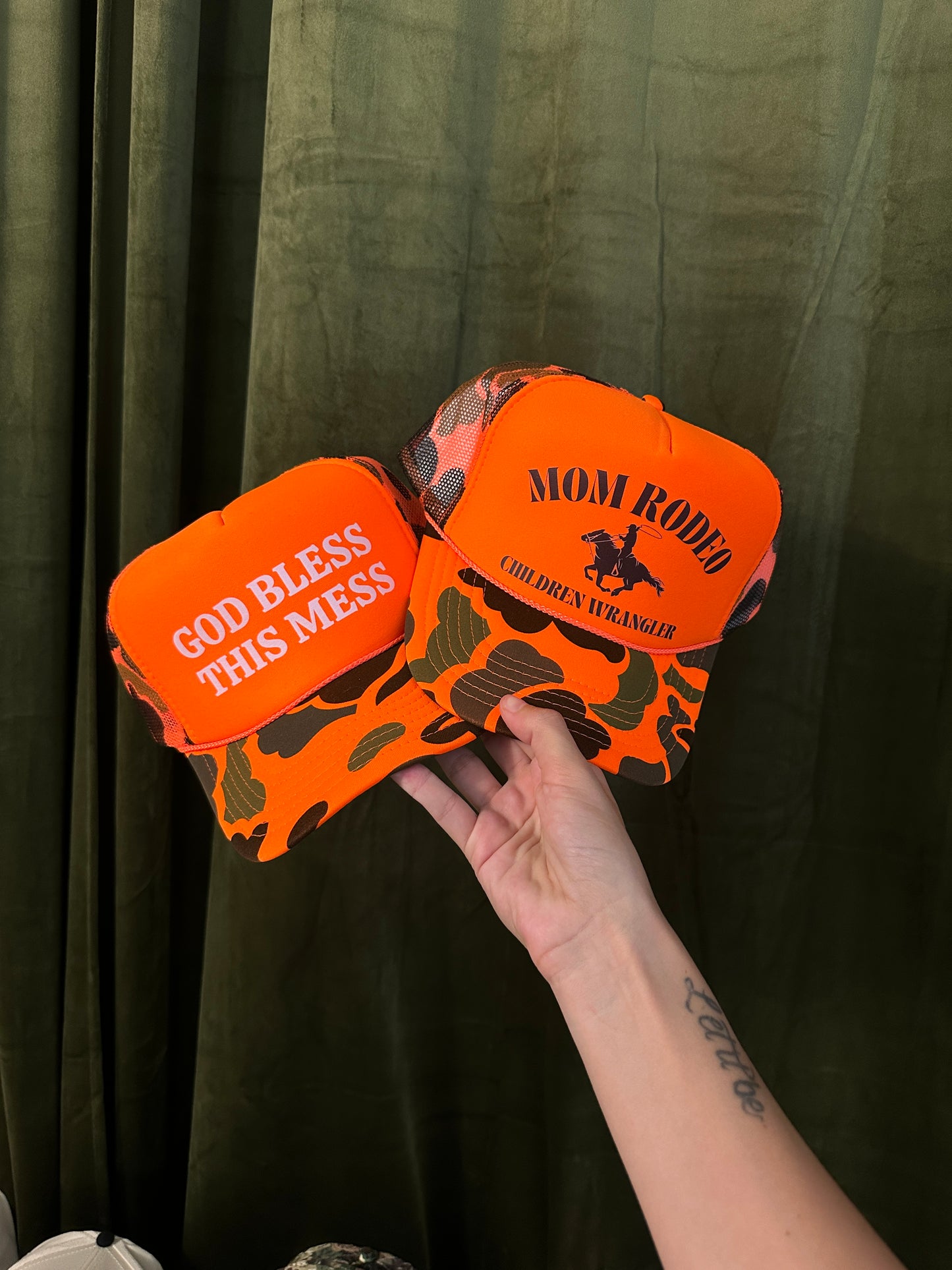 GOD BLESS THIS MESS foam trucker hat