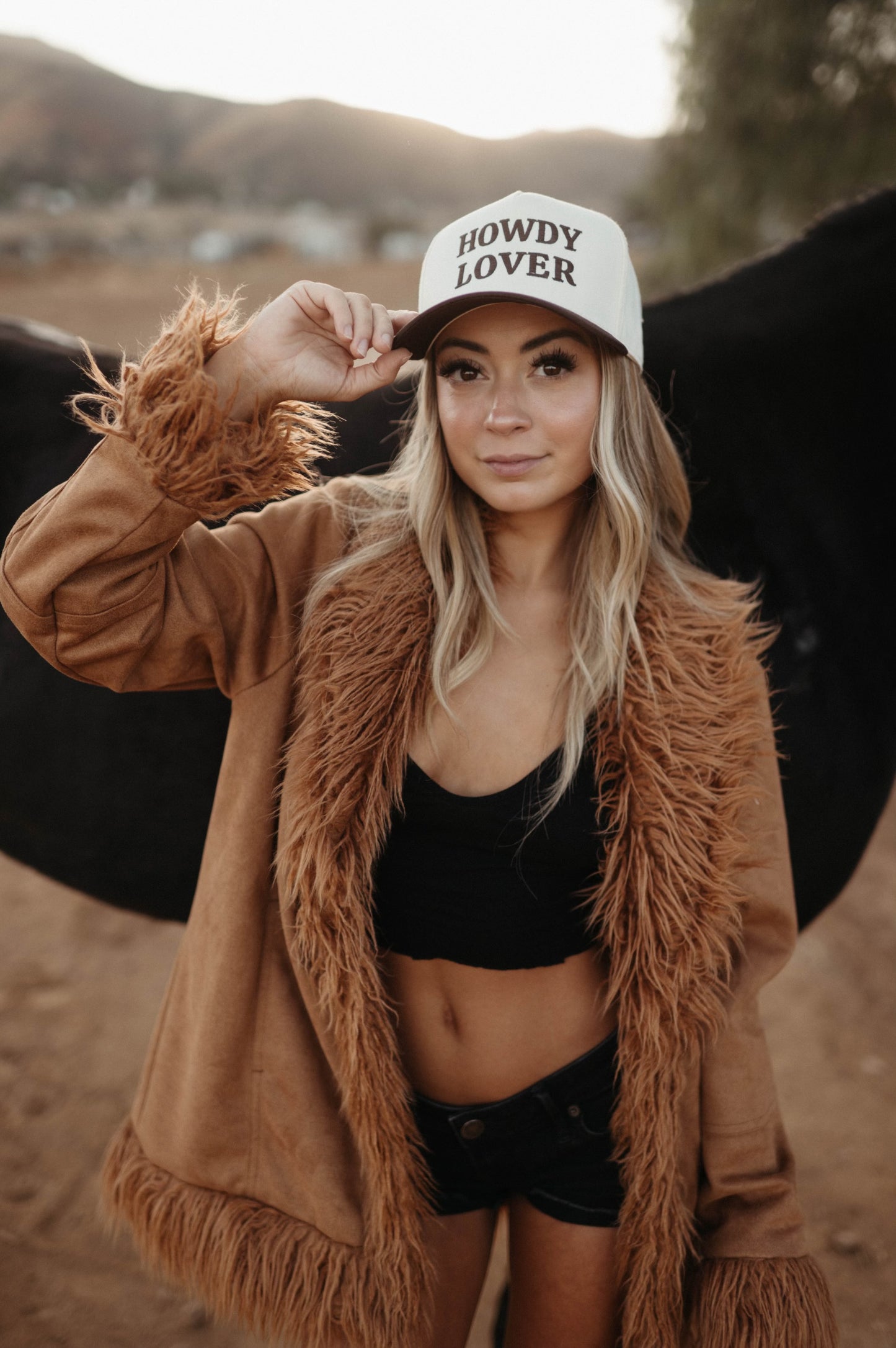 Howdy Lover in Brown & Cream