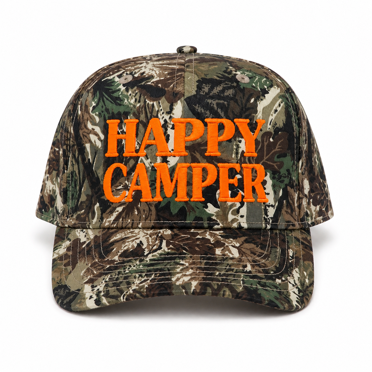Camo & Neon Happy Camper