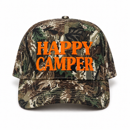 Camo & Neon Happy Camper