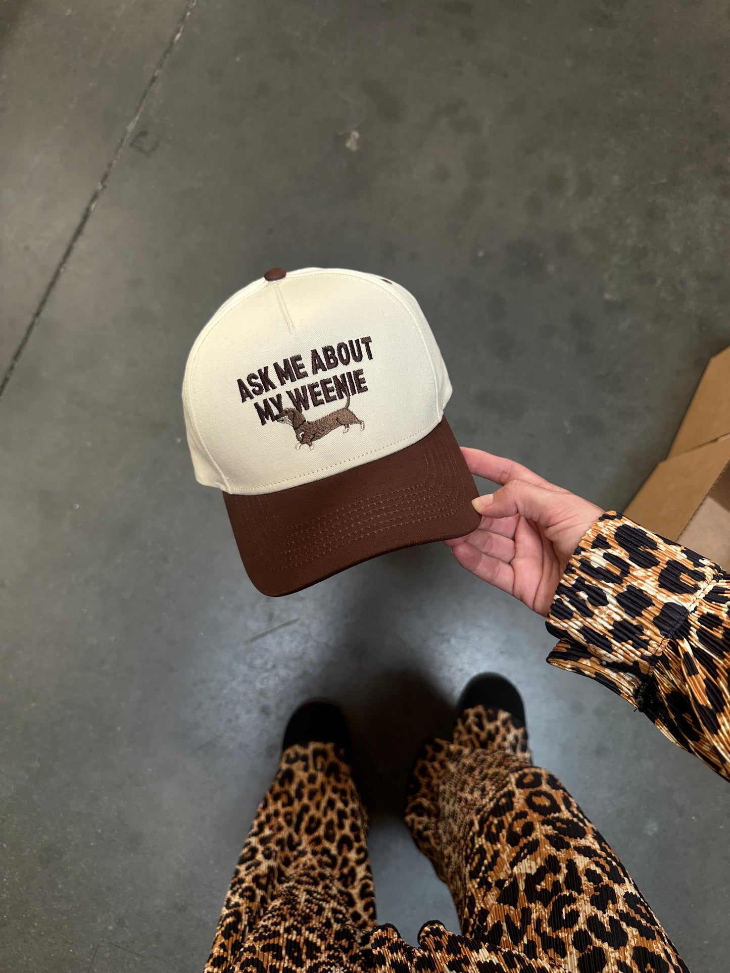 Ask My About My Weenie Dachshund Dog Mom Hat