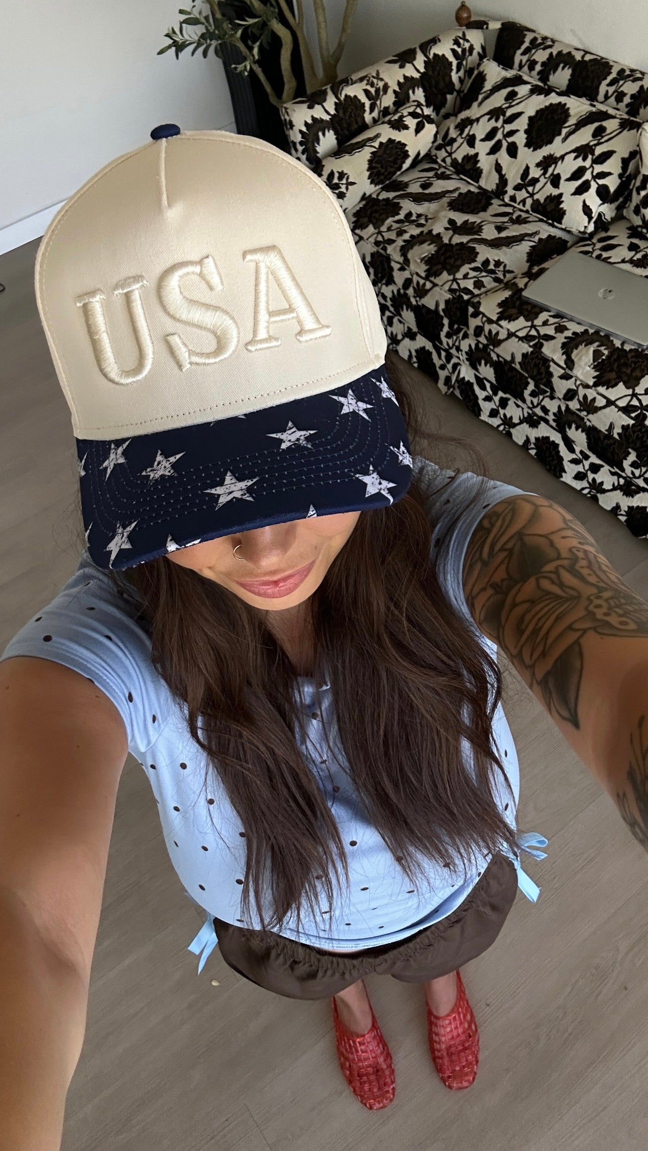 USA Star Brim hat