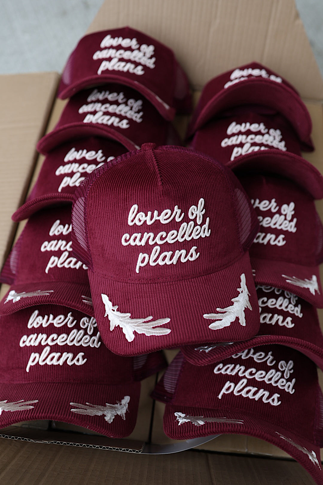 Corduroy Lover Of Cancelled Plans hat