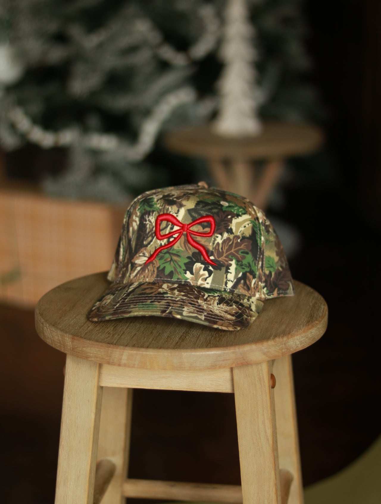 Christmas Collection- Camo Red Bow