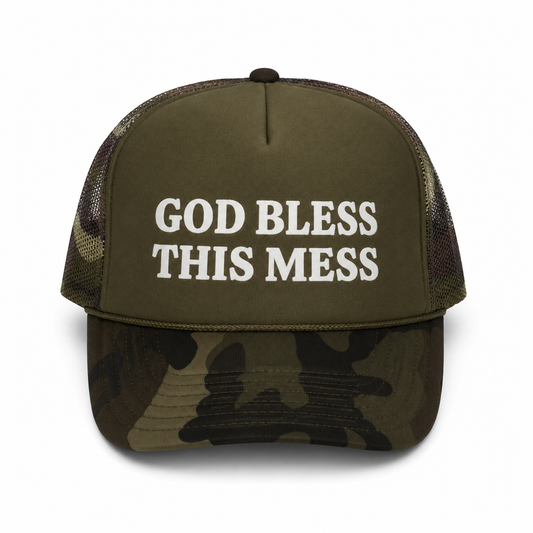 GOD BLESS THIS MESS hat