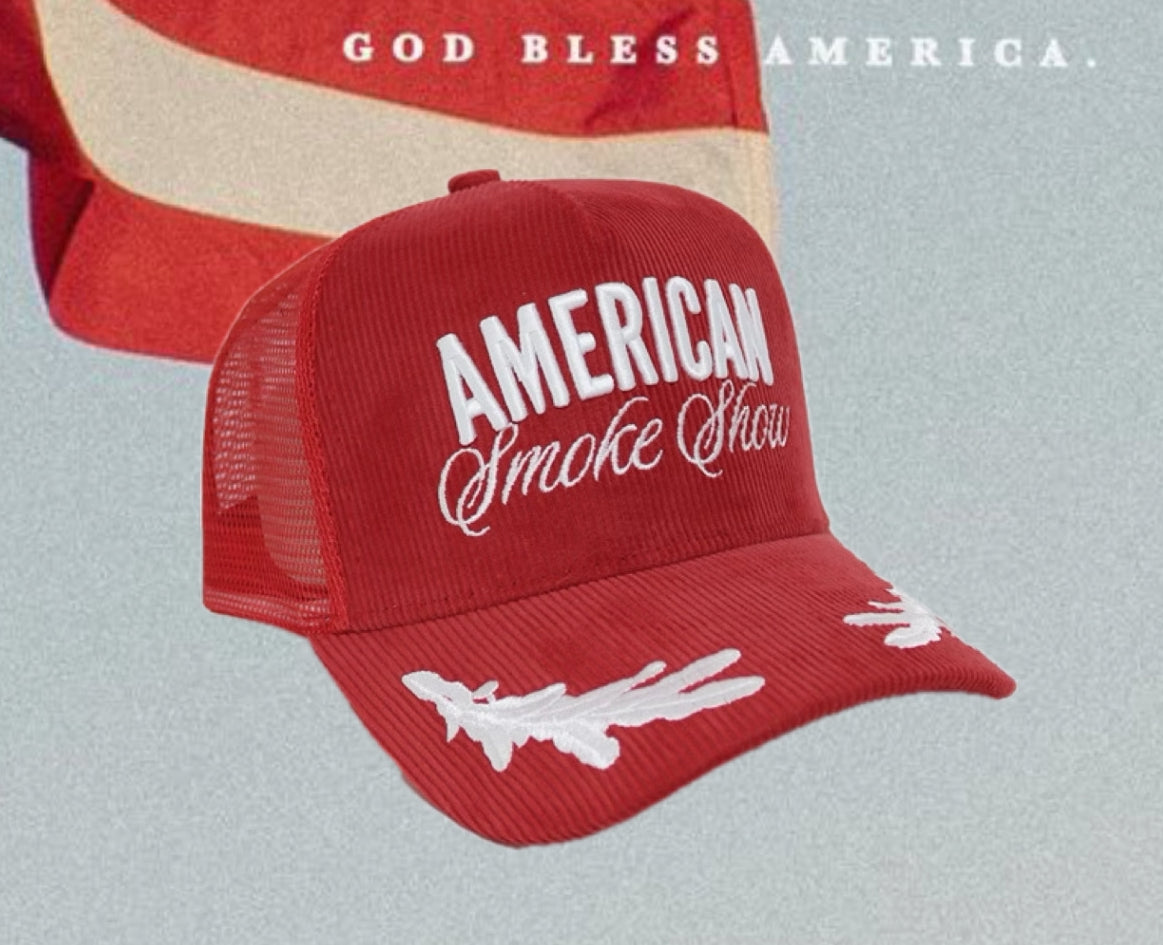 Corduroy American Smoke Show hat