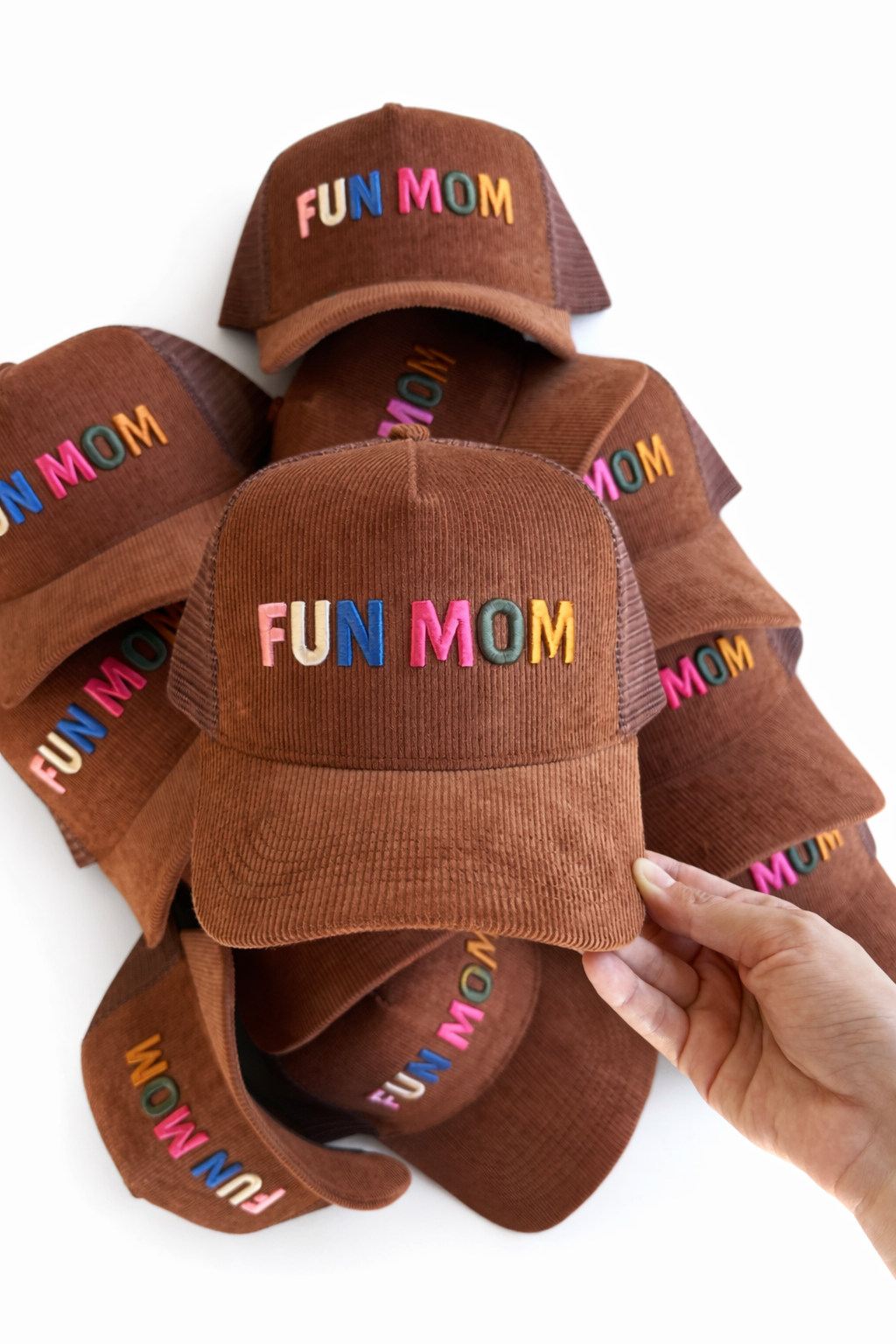 Corduroy Fun Mom hat