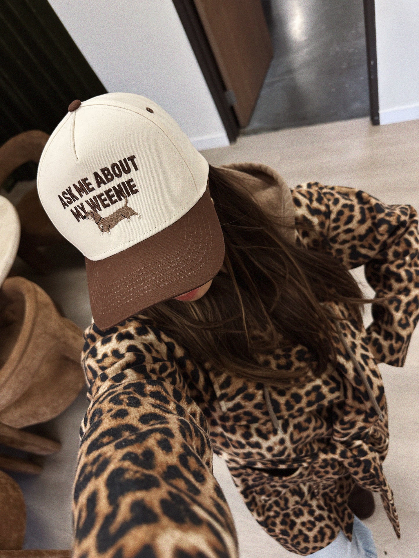 Ask My About My Weenie Dachshund Dog Mom Hat