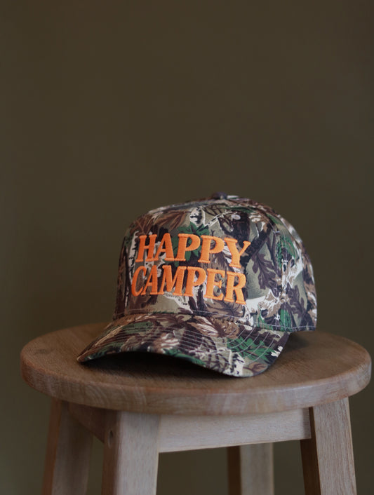 Camo & Neon Happy Camper