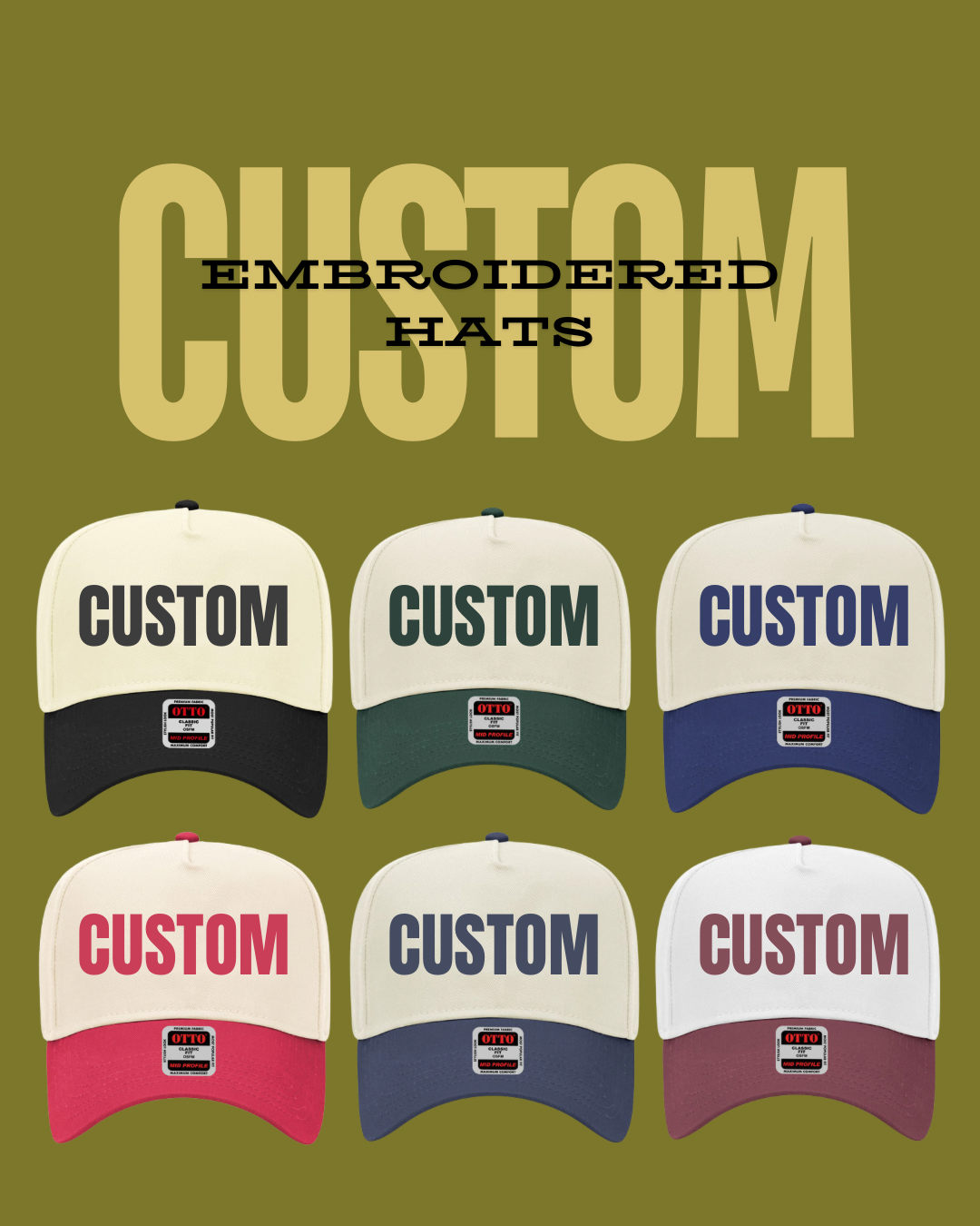 CUSTOM EMBROIDERED HAT