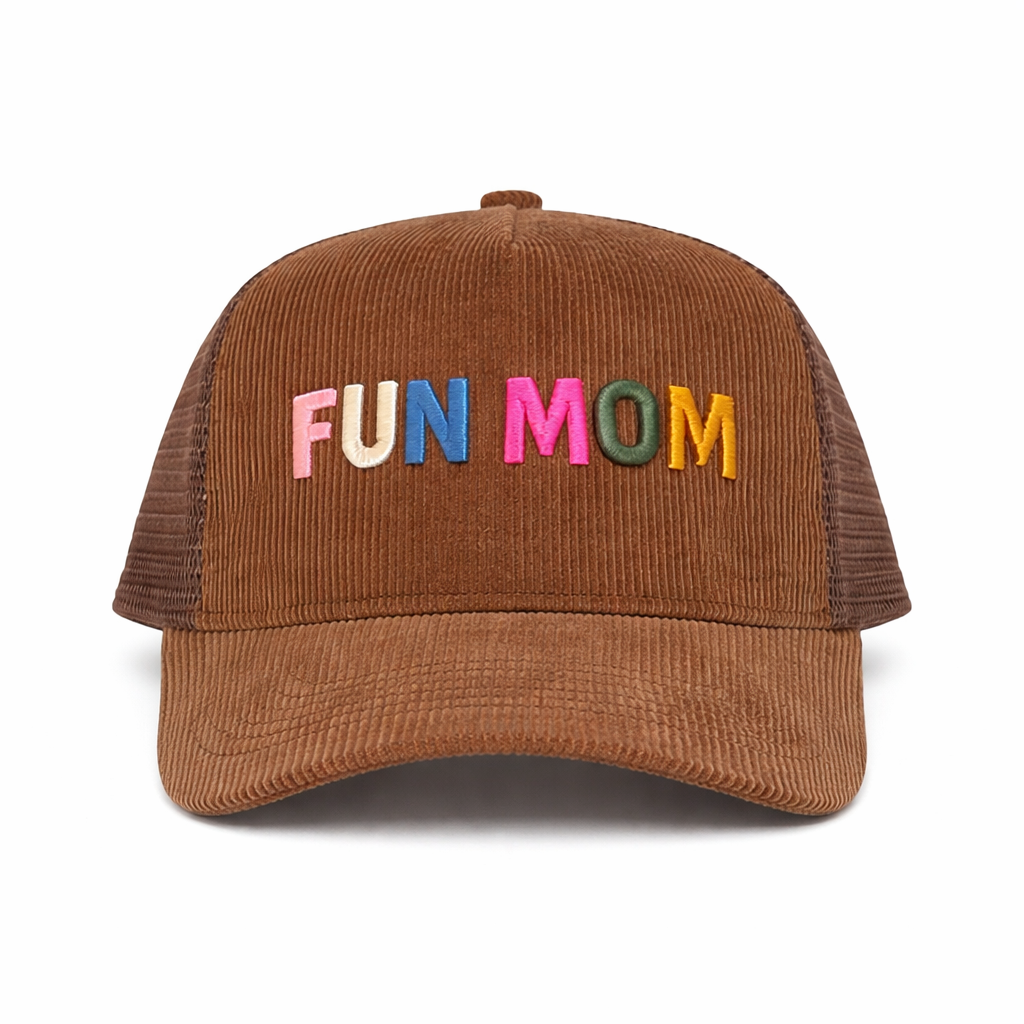 Corduroy Fun Mom hat