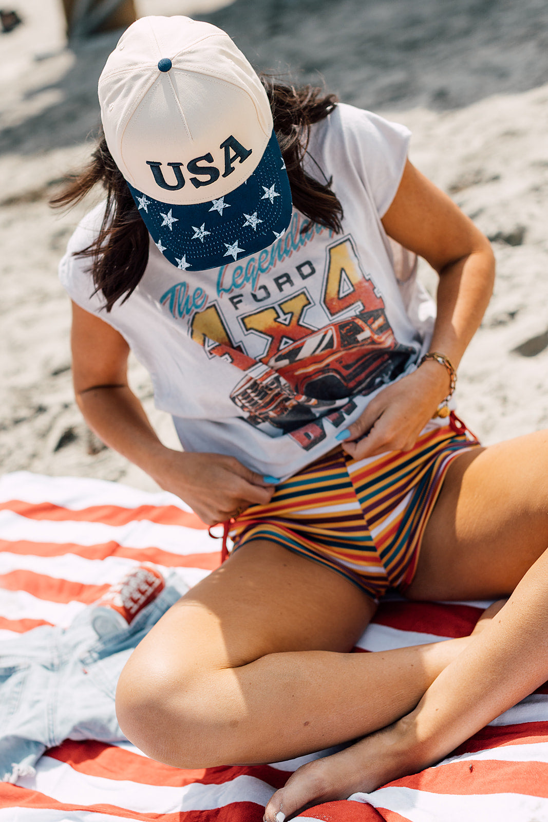 USA Star Brim hat
